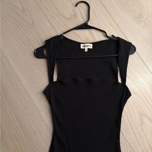 Chic little black mini dress